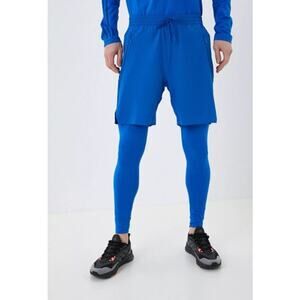 Adidas X Ivy Park Rodeo Shorts Men's Size M Glory Blue Activewear Athletic Fit